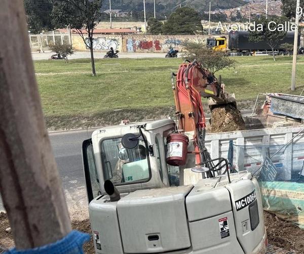 Explanación y nivelación de terreno para urbanismo en Bogotá